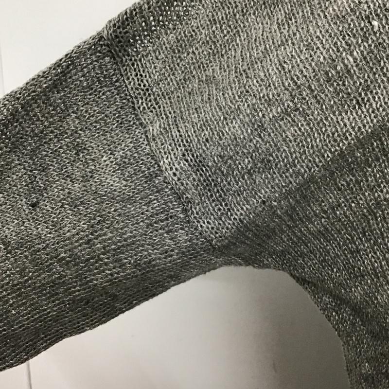 ひより HIYORI カーディガン 長袖 FREE 無地 灰 / グレー / レディース USED 古着 中古 10104278