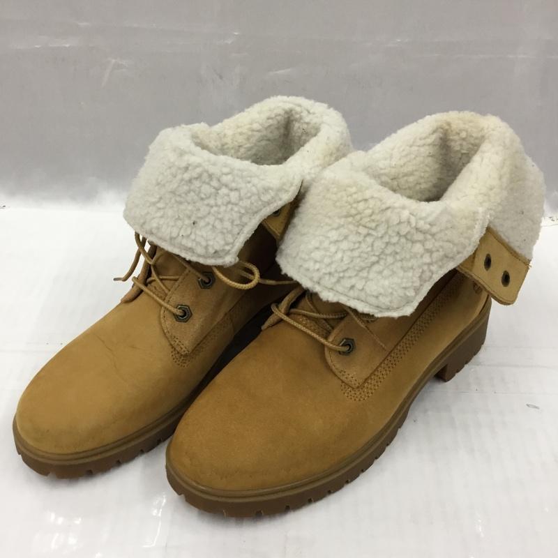 ティンバーランド Timberland ブーツ ショートブーツ A3519 A1SGA 2way ボア 25cm 25.0cm ワンポイント キャメル / キャメル / レディース USED 古着 中古 10104280