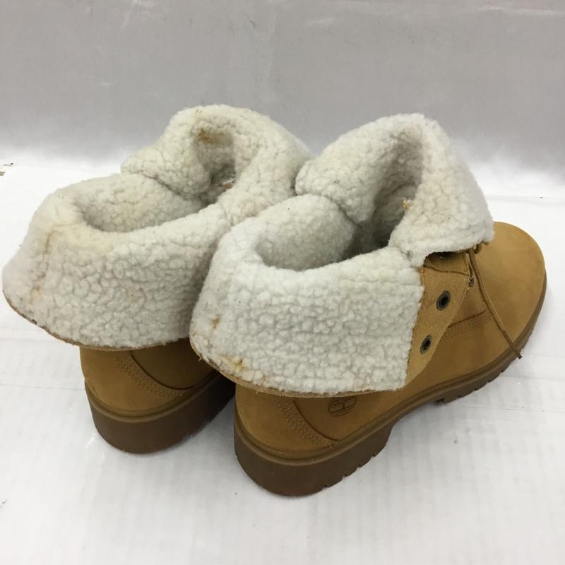 ティンバーランド Timberland ブーツ ショートブーツ A3519 A1SGA 2way ボア 25cm 25.0cm ワンポイント キャメル / キャメル / レディース USED 古着 中古 10104280
