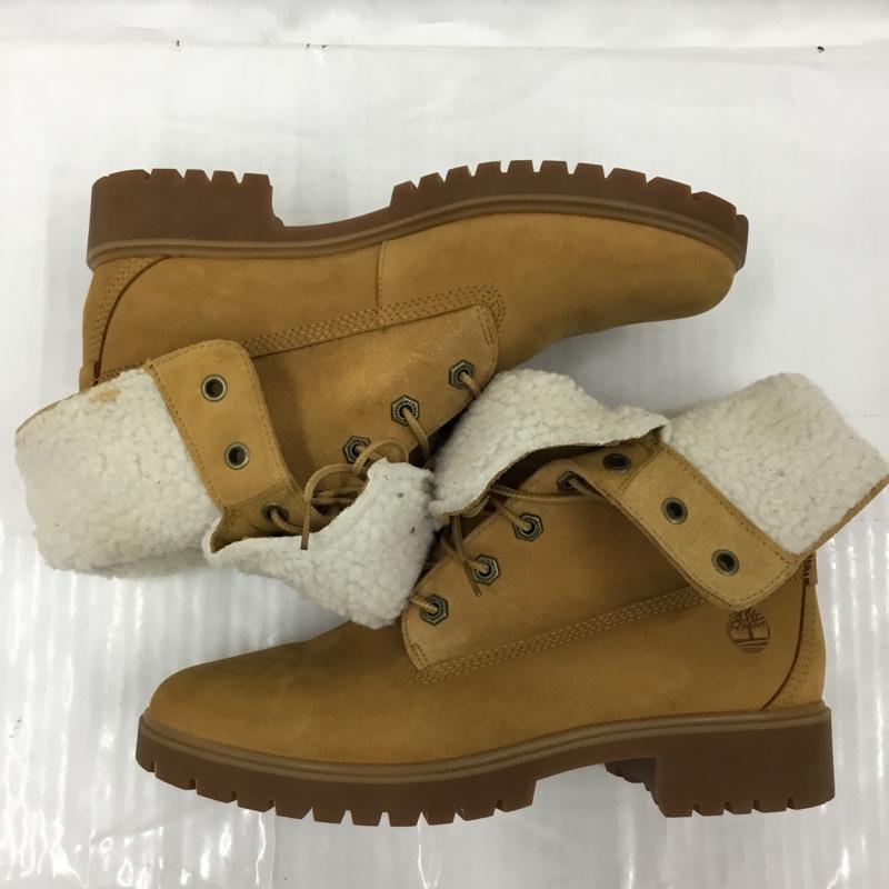 ティンバーランド Timberland ブーツ ショートブーツ A3519 A1SGA 2way ボア 25cm 25.0cm ワンポイント キャメル / キャメル / レディース USED 古着 中古 10104280