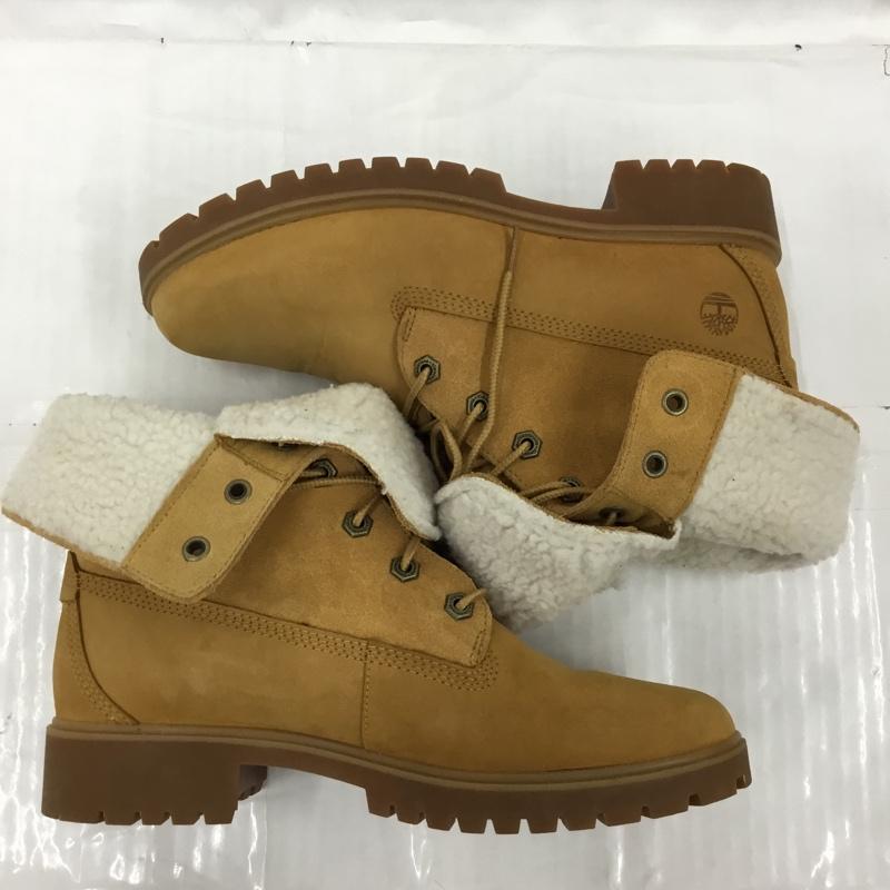 ティンバーランド Timberland ブーツ ショートブーツ A3519 A1SGA 2way ボア 25cm 25.0cm ワンポイント キャメル / キャメル / レディース USED 古着 中古 10104280