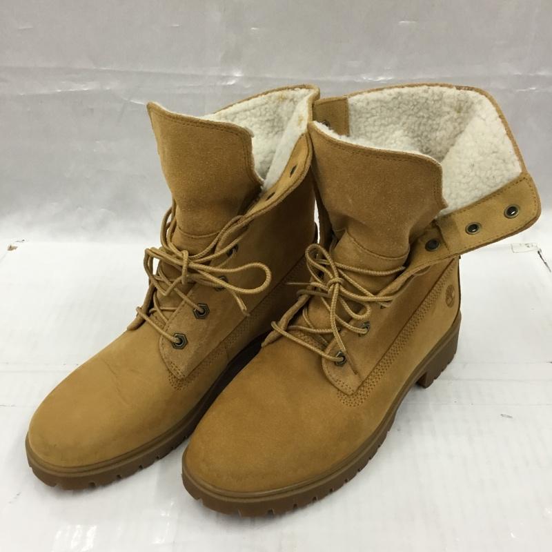 ティンバーランド Timberland ブーツ ショートブーツ A3519 A1SGA 2way ボア 25cm 25.0cm ワンポイント キャメル / キャメル / レディース USED 古着 中古 10104280