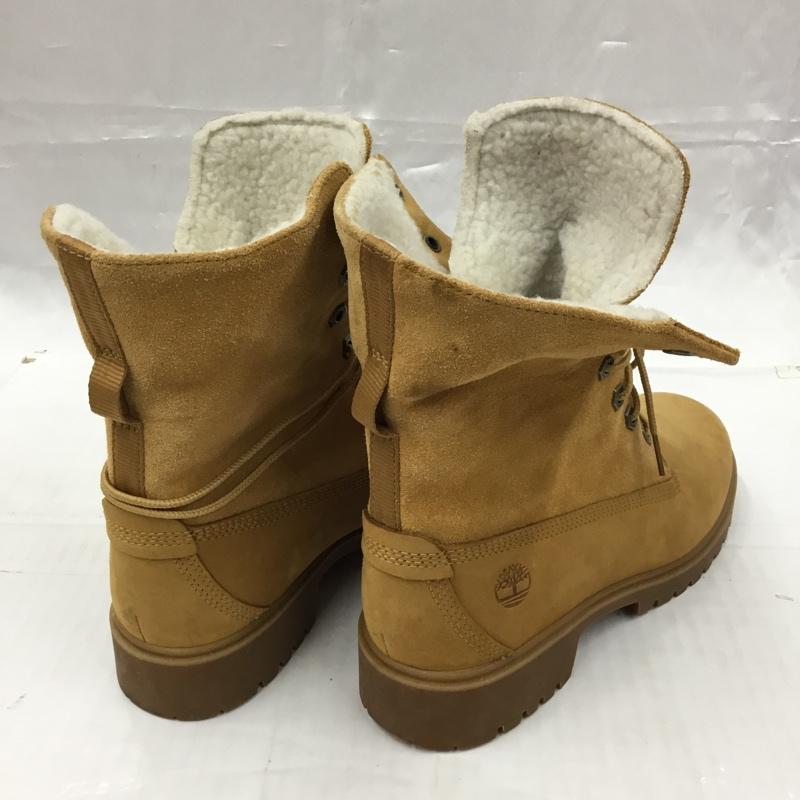 ティンバーランド Timberland ブーツ ショートブーツ A3519 A1SGA 2way ボア 25cm 25.0cm ワンポイント キャメル / キャメル / レディース USED 古着 中古 10104280