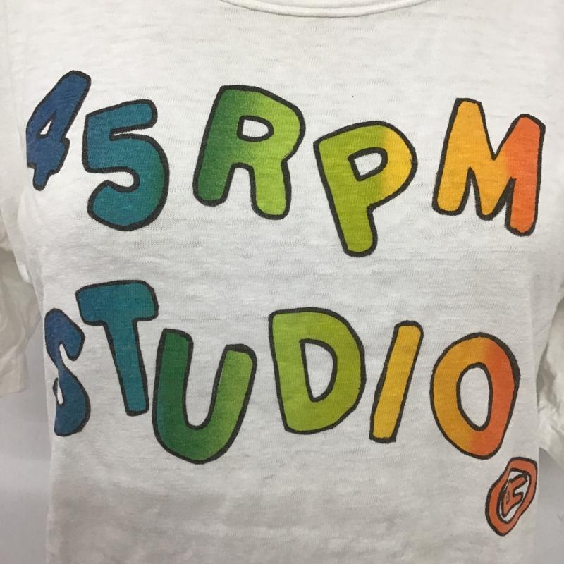 フォーティーファイブアールピーエム 45RPM Tシャツ 半袖 2 プリント 白 / ホワイト / レディース USED 古着 中古 10104292