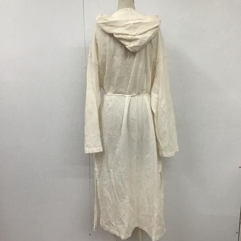 ニコアンド niko and... カーディガン 長袖 ガウン M 無地 アイボリー / アイボリー / レディース USED 古着 中古 10104294