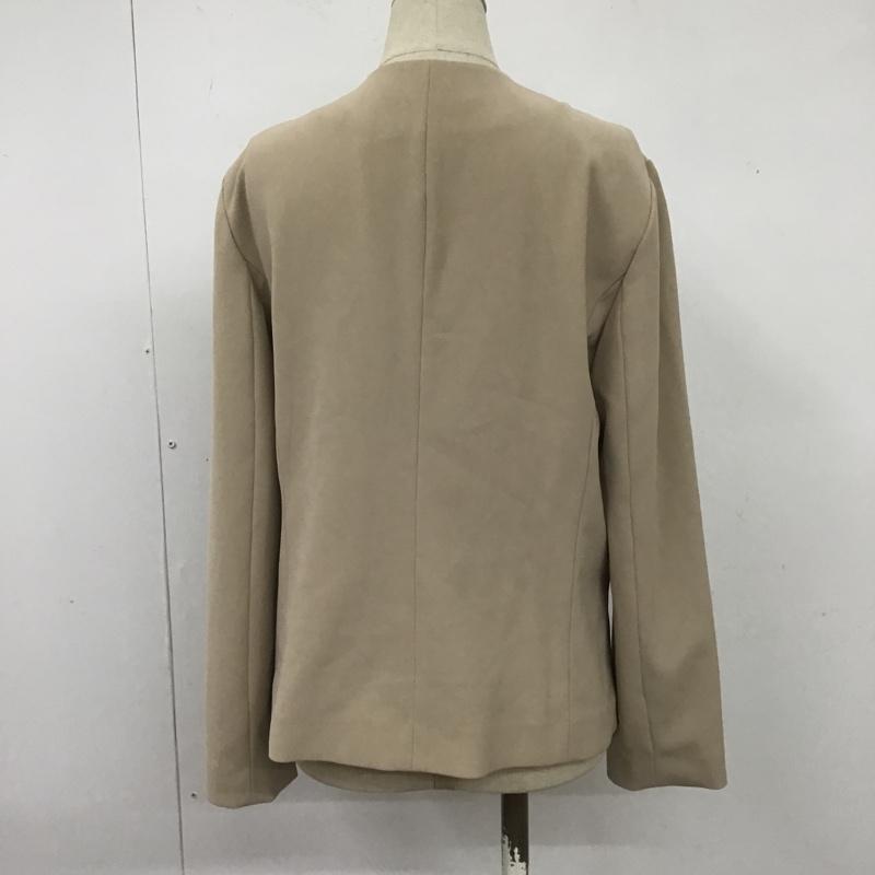 ナチュラルビューティーベーシック NATURAL BEAUTY BASIC ジャケット、上着 ジャケット、ブレザー M 無地 ベージュ / ベージュ / レディース USED 古着 中古 10104301
