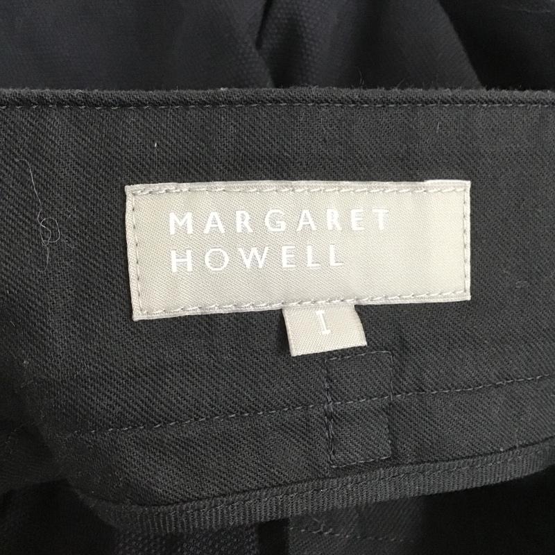 マーガレットハウエル MARGARET HOWELL パンツ スラックス 1 無地 黒 / ブラック /  レディース USED 古着 中古 10104306