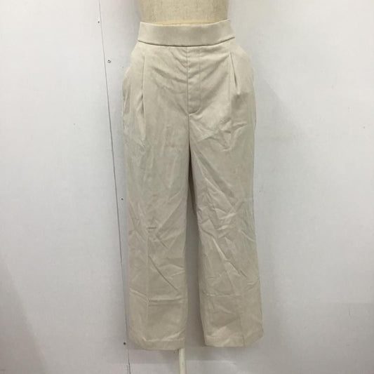 グローバルワーク GLOBAL WORK パンツ スラックス S 無地 オフホワイト / オフホワイト /  レディース USED 古着 中古 10104307