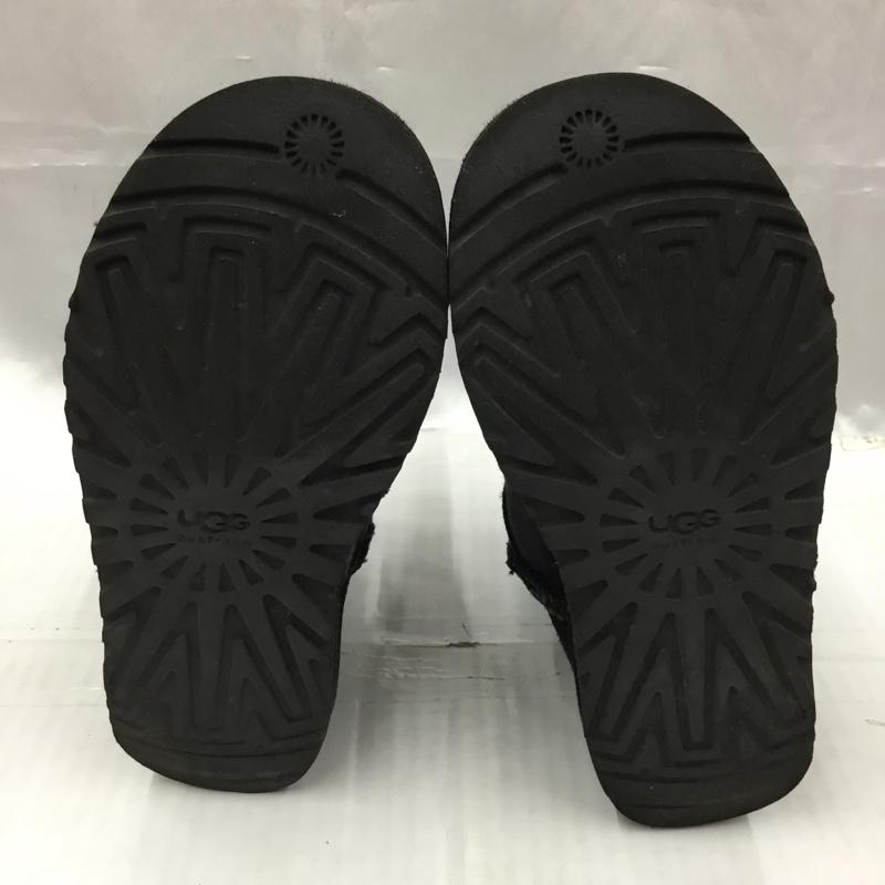 アグ UGG ブーツ 一般 F23010D 5825 CLASSIC SHORT 22cm 22.0cm ロゴ、文字 黒 / ブラック / レディース USED 古着 中古 10104311