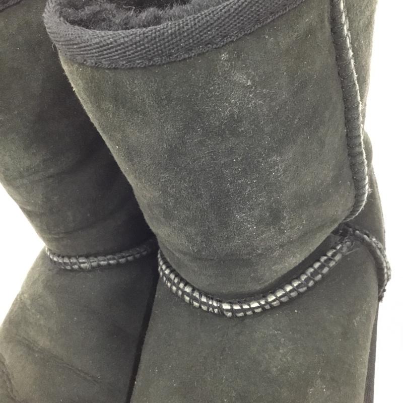 アグ UGG ブーツ 一般 F23010D 5825 CLASSIC SHORT 22cm 22.0cm ロゴ、文字 黒 / ブラック / レディース USED 古着 中古 10104311