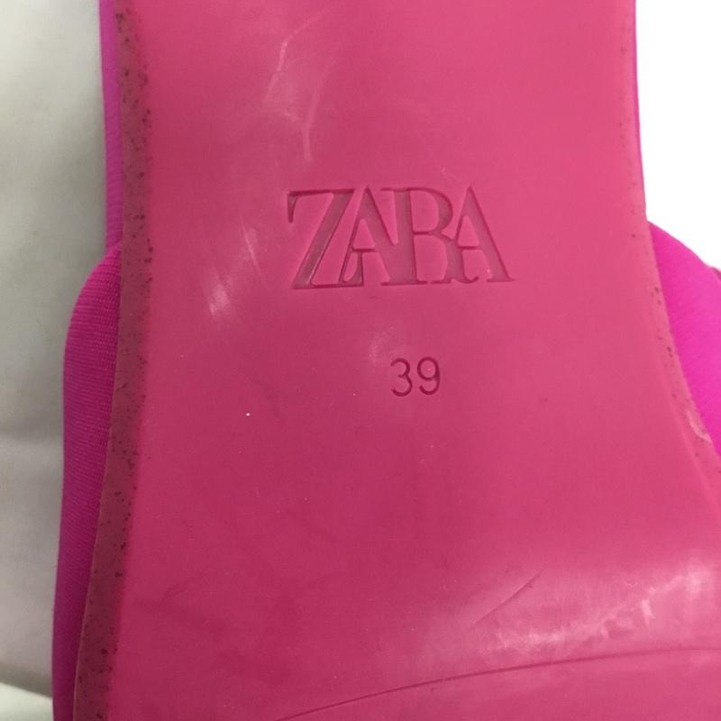 ザラ ZARA ミュール ミュール 2206 810 060 ポインテッドトゥ 25.5 EU39 無地 マゼンタ / マゼンタ / レディース USED 古着 中古 10104313