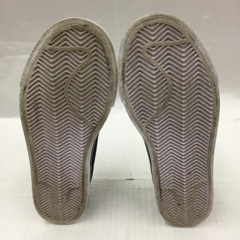 ナイキ NIKE スリッポン スリッポン 724770-010 WMNS TOKI SLIP CANVAS 25cm 25.0cm ロゴ、文字 黒 / ブラック / X 白 / ホワイト / レディース USED 古着 中古 10104316