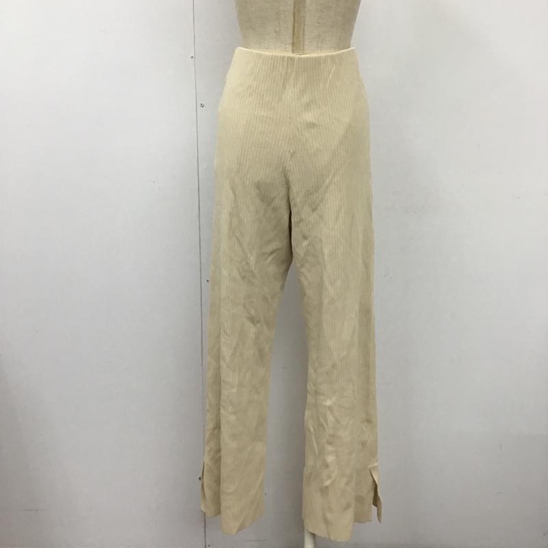 ミラオーウェン Mila Owen パンツ スラックス 09WNP201216 リブニットパンツ 1 無地 アイボリー / アイボリー /  レディース USED 古着 中古 10104317