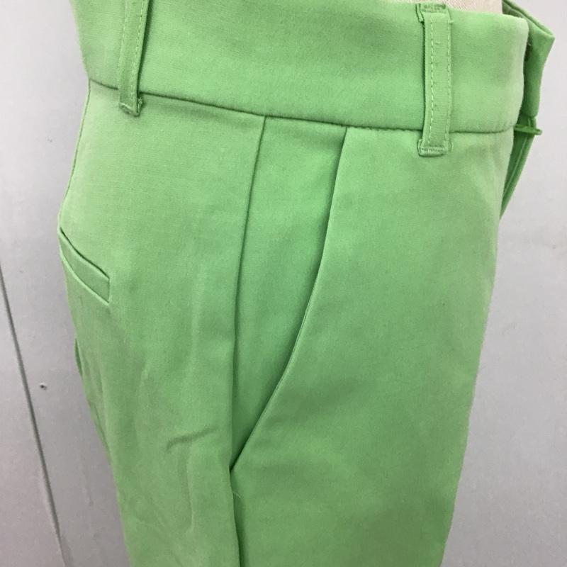 ザラ ZARA パンツ スラックス S 無地 薄緑 / ライトグリーン /  レディース USED 古着 中古 10104324