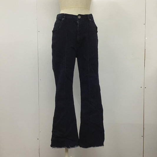 ジーナシス JEANASIS パンツ デニム、ジーンズ フレアパンツ M 無地 インディゴ / インディゴ /  レディース USED 古着 中古 10104325