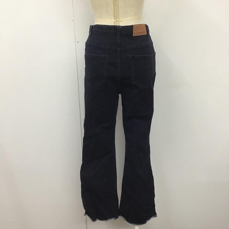 ジーナシス JEANASIS パンツ デニム、ジーンズ フレアパンツ M 無地 インディゴ / インディゴ /  レディース USED 古着 中古 10104325