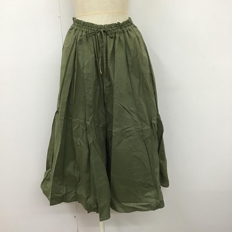 レプシィム LEPSIM ボトムス ボトムス ワイドパンツ FREE 無地 カーキ / カーキ /  レディース USED 古着 中古 10104335