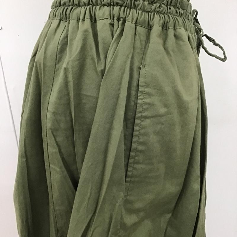 レプシィム LEPSIM ボトムス ボトムス ワイドパンツ FREE 無地 カーキ / カーキ /  レディース USED 古着 中古 10104335
