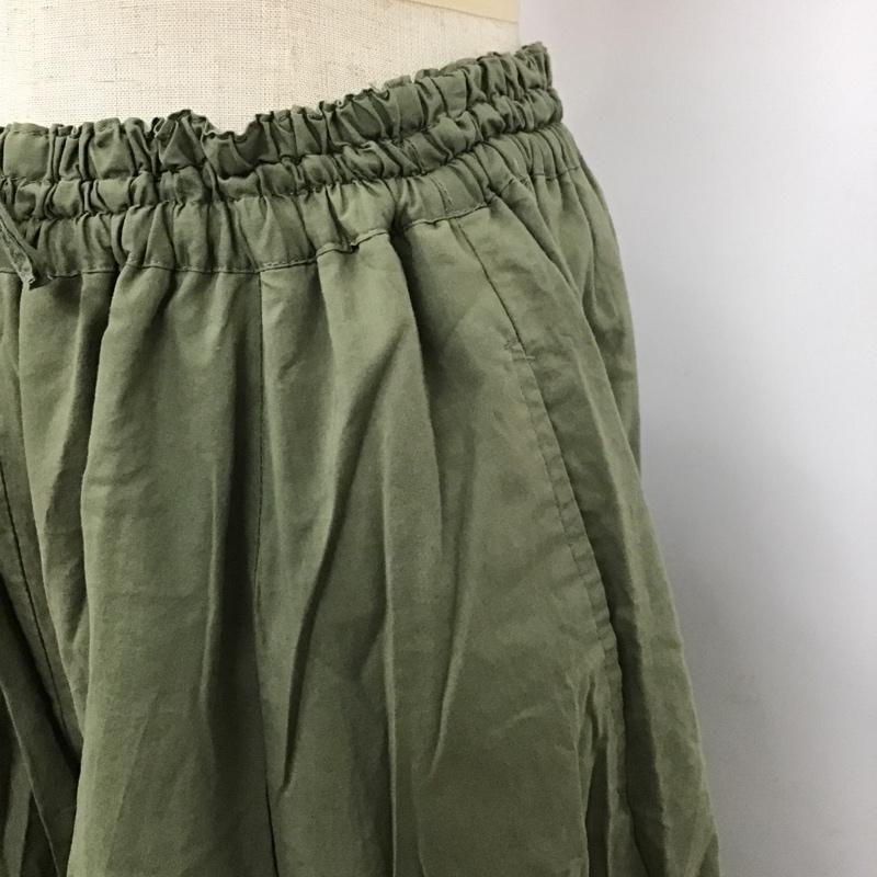 レプシィム LEPSIM ボトムス ボトムス ワイドパンツ FREE 無地 カーキ / カーキ /  レディース USED 古着 中古 10104335