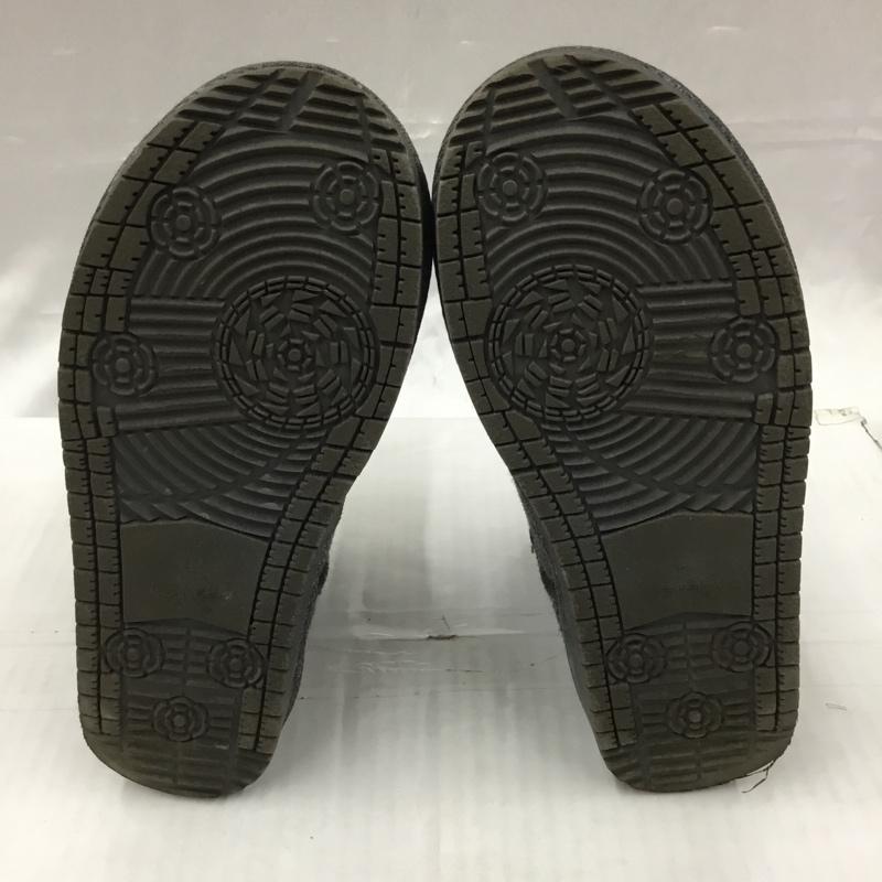 ハリスツイード HARRIS TWEED ブーツ ショートブーツ 157001 スエード ボア L ロゴ、文字 灰 / グレー / レディース USED 古着 中古 10104339