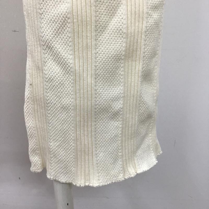 ニコアンド niko and... パンツ スラックス リブパンツ M 無地 オフホワイト / オフホワイト /  レディース USED 古着 中古 10104341