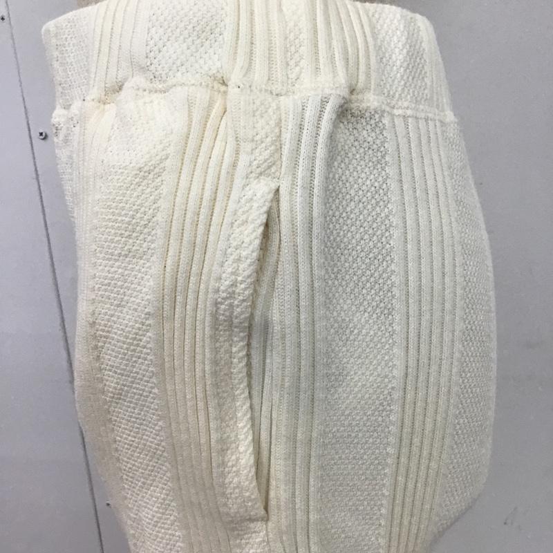 ニコアンド niko and... パンツ スラックス リブパンツ M 無地 オフホワイト / オフホワイト /  レディース USED 古着 中古 10104341
