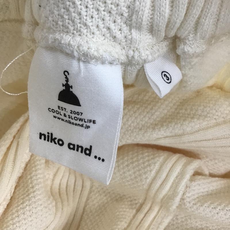 ニコアンド niko and... パンツ スラックス リブパンツ M 無地 オフホワイト / オフホワイト /  レディース USED 古着 中古 10104341