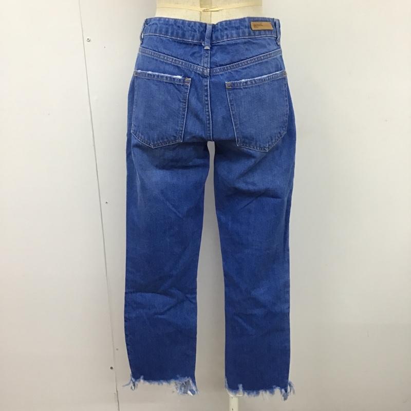 ザラ ZARA パンツ デニム、ジーンズ 32インチ 無地 インディゴ / インディゴ /  レディース USED 古着 中古 10104342
