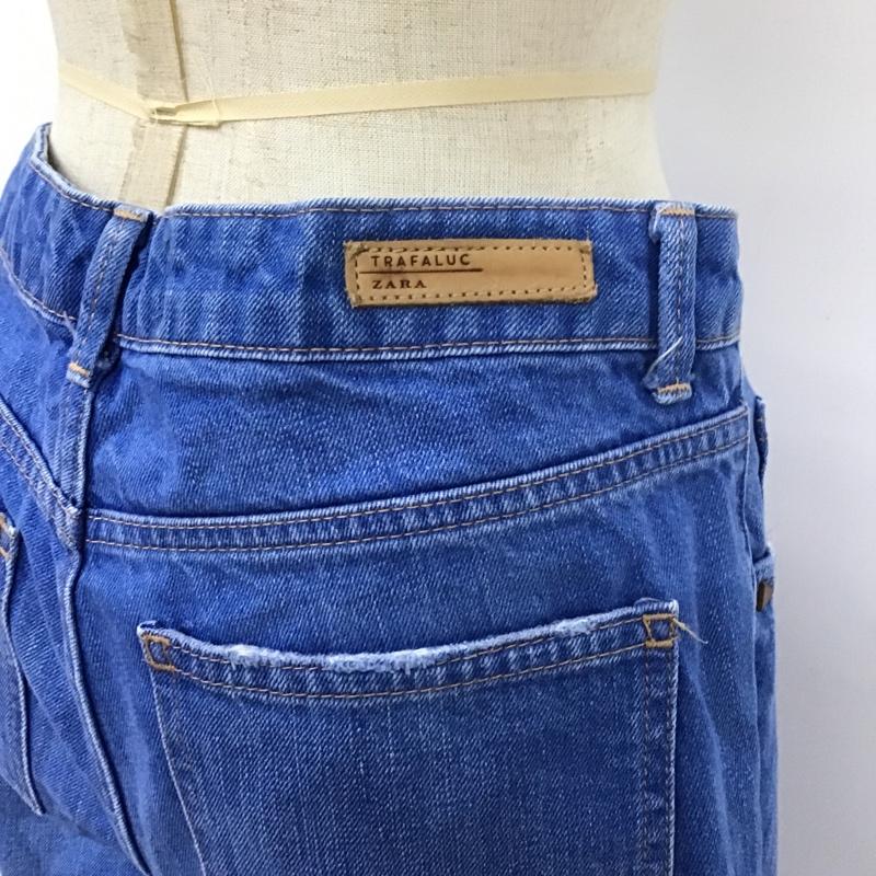 ザラ ZARA パンツ デニム、ジーンズ 32インチ 無地 インディゴ / インディゴ /  レディース USED 古着 中古 10104342