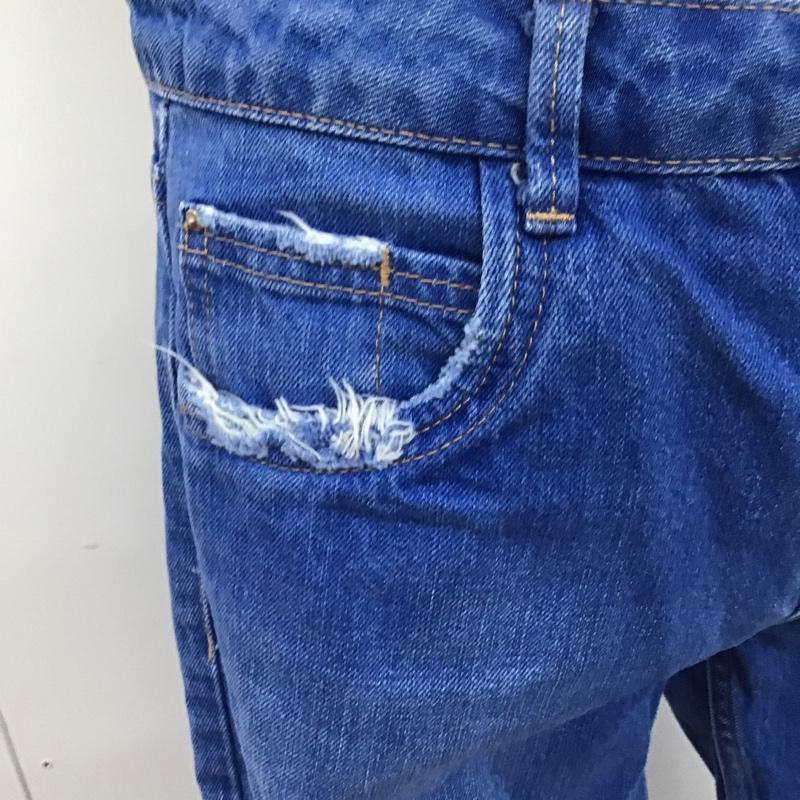 ザラ ZARA パンツ デニム、ジーンズ 32インチ 無地 インディゴ / インディゴ /  レディース USED 古着 中古 10104342