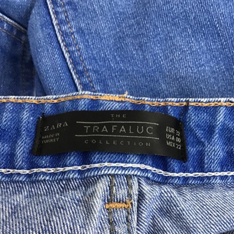 ザラ ZARA パンツ デニム、ジーンズ 32インチ 無地 インディゴ / インディゴ /  レディース USED 古着 中古 10104342