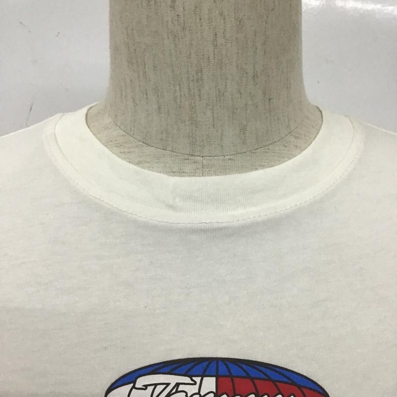 トミーヒルフィガー TOMMY HILFIGER Tシャツ 半袖 半袖カットソー プリントTシャツ クルーネックカットソー S プリント 白 / ホワイト / メンズ USED 古着 中古 10104367