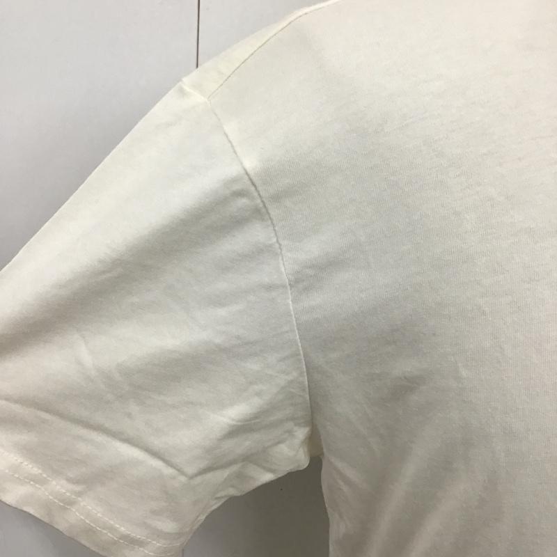 トミーヒルフィガー TOMMY HILFIGER Tシャツ 半袖 半袖カットソー プリントTシャツ クルーネックカットソー S プリント 白 / ホワイト / メンズ USED 古着 中古 10104367