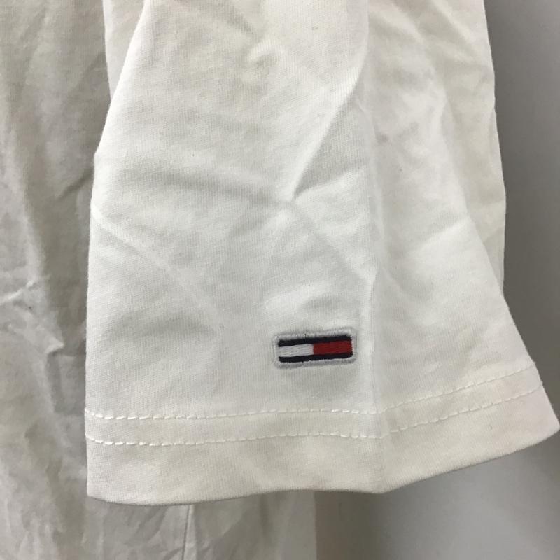 トミーヒルフィガー TOMMY HILFIGER Tシャツ 半袖 半袖カットソー プリントTシャツ クルーネックカットソー S プリント 白 / ホワイト / メンズ USED 古着 中古 10104367