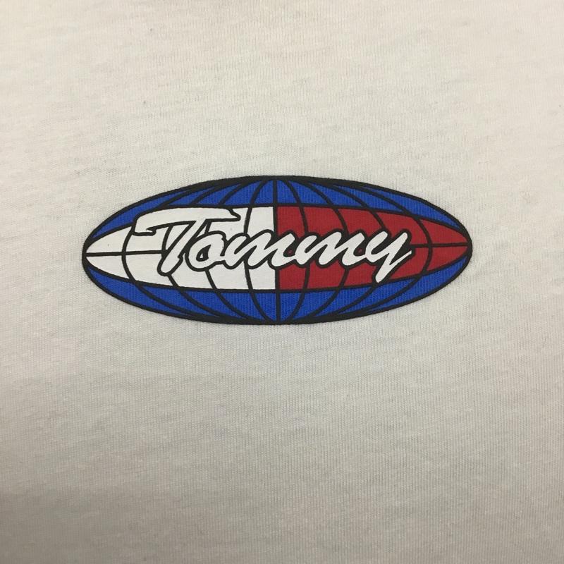 トミーヒルフィガー TOMMY HILFIGER Tシャツ 半袖 半袖カットソー プリントTシャツ クルーネックカットソー S プリント 白 / ホワイト / メンズ USED 古着 中古 10104367