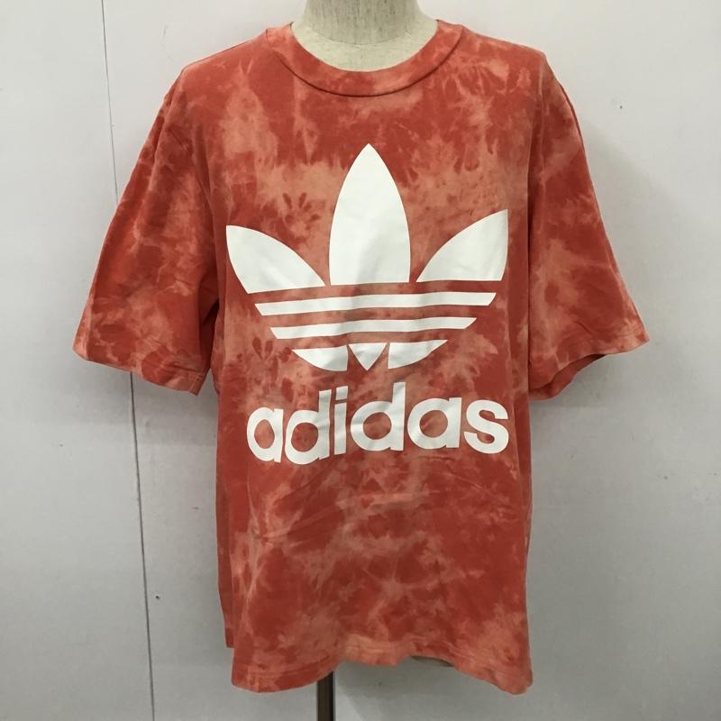 アディダスオリジナルス adidas originals Tシャツ 半袖 CW1333 半袖カットソー プリントTシャツ クルーネックカットソー L ロゴ、文字 赤 / レッド / メンズ USED 古着 中古 10104371