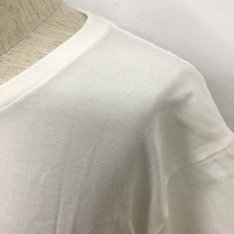 ユニクロ UNIQLO Tシャツ 半袖 341-446312 半袖カットソー 半袖Tシャツ プリントカットソー XXL プリント 白 / ホワイト / メンズ USED 古着 中古 10104376