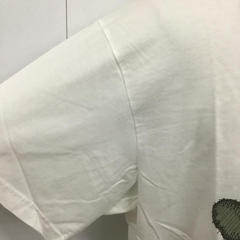 ユニクロ UNIQLO Tシャツ 半袖 341-446312 半袖カットソー 半袖Tシャツ プリントカットソー XXL プリント 白 / ホワイト / メンズ USED 古着 中古 10104376