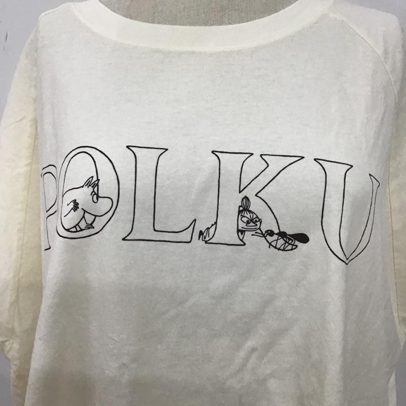 サマンサモスモス Samansa Mos2 カットソー 半袖 ムーミン FREE プリント アイボリー / アイボリー /  レディース USED 古着 中古 10104377