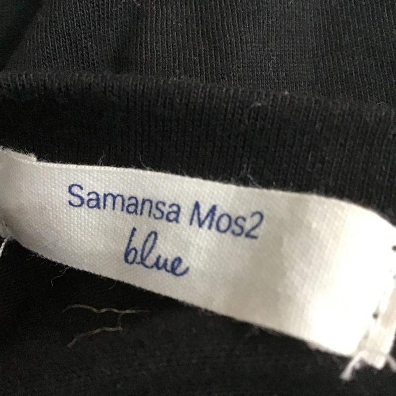 サマンサモスモスブルー Samansa Mos2 blue カットソー 長袖 FREE 無地 黒 / ブラック /  レディース USED 古着 中古 10104383