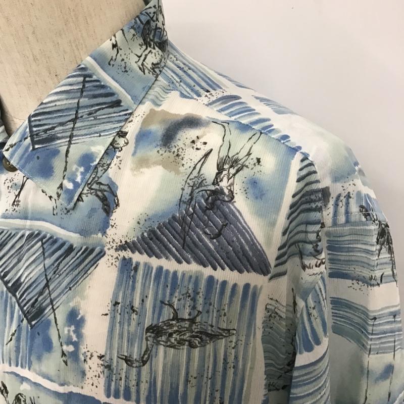 ジャンルイシェレル JEAN-LOUISSCHERRER シャツ、ブラウス 半袖 半袖シャツ カラーシャツ 半袖カットソー プリントシャツ L プリント マルチカラー / マルチカラー / メンズ USED 古着 中古 10104388