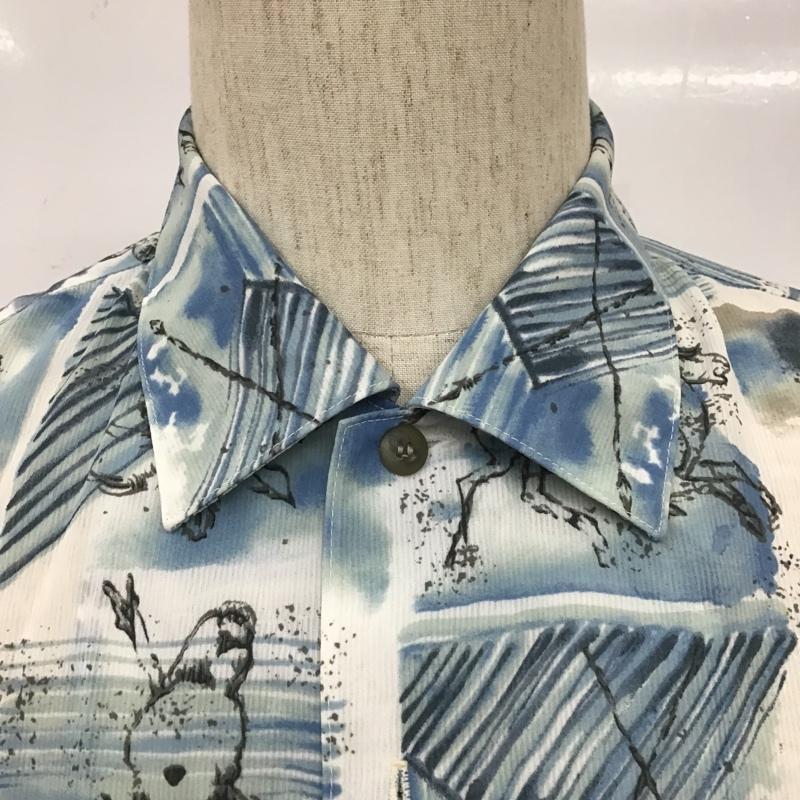 ジャンルイシェレル JEAN-LOUISSCHERRER シャツ、ブラウス 半袖 半袖シャツ カラーシャツ 半袖カットソー プリントシャツ L プリント マルチカラー / マルチカラー / メンズ USED 古着 中古 10104388