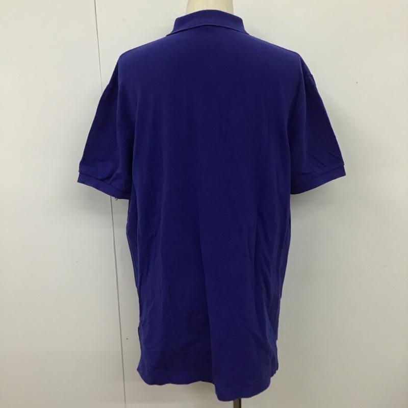 ポロバイラルフローレン Polo by RALPH LAUREN ポロシャツ 半袖 半袖ポロシャツ カラーシャツ 半袖カットソー L ロゴ、文字 青 / ブルー / メンズ USED 古着 中古 10104391