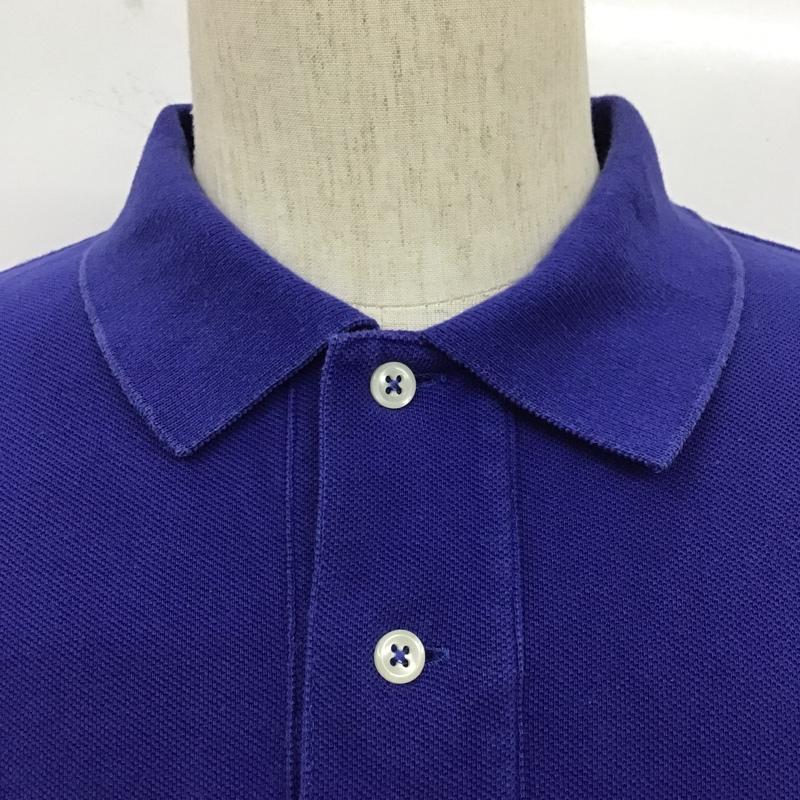 ポロバイラルフローレン Polo by RALPH LAUREN ポロシャツ 半袖 半袖ポロシャツ カラーシャツ 半袖カットソー L ロゴ、文字 青 / ブルー / メンズ USED 古着 中古 10104391