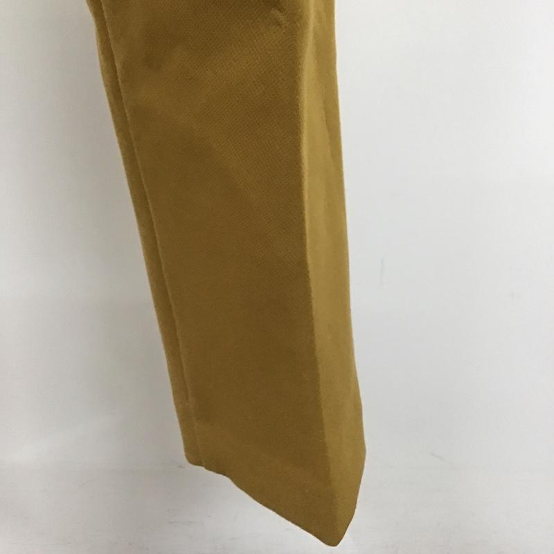 ザラ ZARA パンツ スラックス スラックスパンツ ワイドパンツ カジュアルパンツ センタータックパンツ M 無地 マスタード / マスタード /  レディース USED 古着 中古 10104395