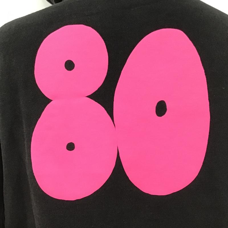 ステューシー STUSSY パーカー 長袖 長袖パーカー スウェット プルオーバー 裏起毛 M プリント 黒 / ブラック / メンズ USED 古着 中古 10104404