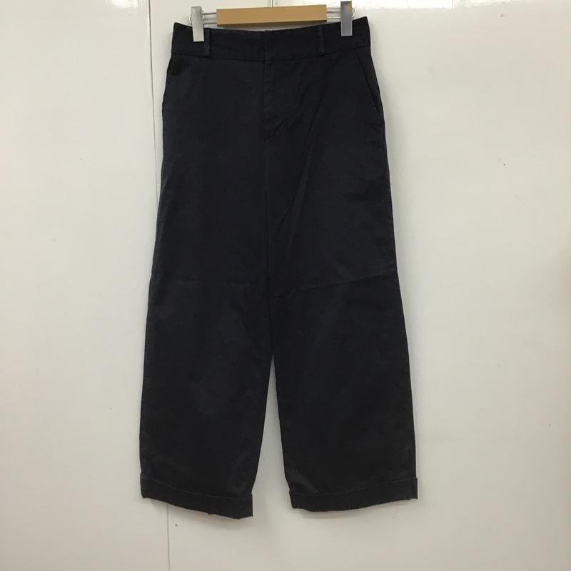 オペークドットクリップ OPAQUE.CLIP パンツ スラックス L 無地 紺 / ネイビー /  レディース USED 古着 中古 10104405
