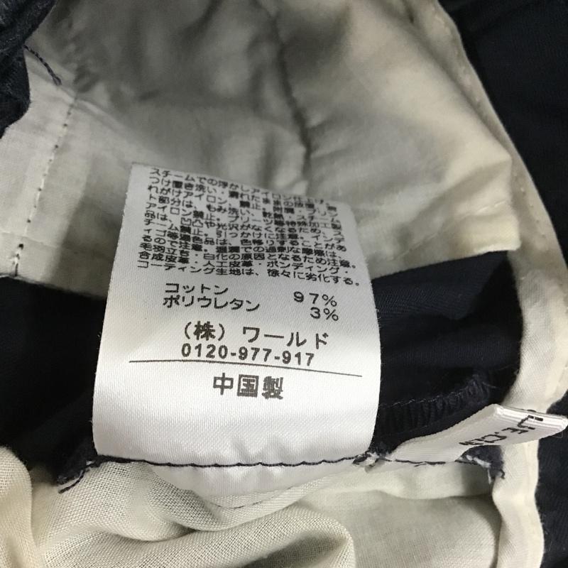 オペークドットクリップ OPAQUE.CLIP パンツ スラックス L 無地 紺 / ネイビー /  レディース USED 古着 中古 10104405