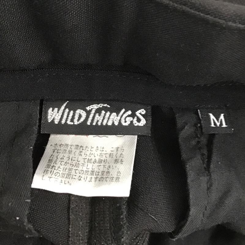 ワイルドシングス WILD THINGS ボトムス ボトムス カジュアルパンツ ストレッチパンツ ワイドパンツ M 無地 黒 / ブラック / メンズ USED 古着 中古 10104410