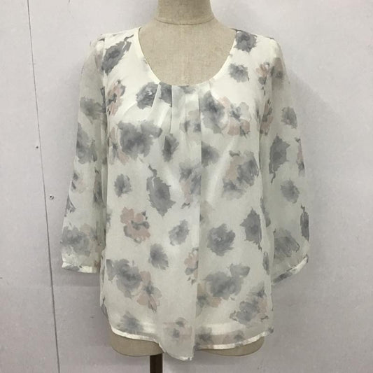 ミッシュマッシュ MISCH MASCH カットソー 長袖 長袖カットソー クルーネックカットソー ロングスリーブカットソー プリント M プリント 白 / ホワイト /  レディース USED 古着 中古 10104420